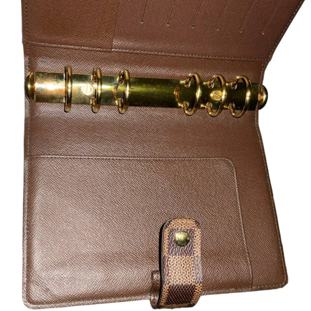 Louis Vuitton Damier Ebene Medium MM Ring Agenda Cover
